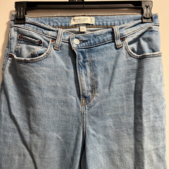 Abercrombie & Fitch Curve Love Ultra High Rise 90s Slim Straight Jean, sz. 29/8r - Picture 9 of 10
